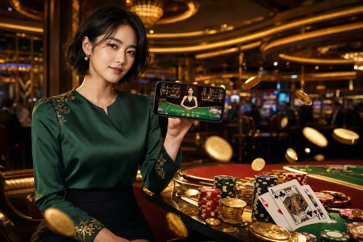 mega8 Casino meja baccarat live dealer
